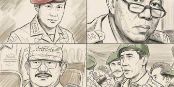 Jenderal Feisal Tanjung, R Hartono, Syarwan Hamid, dan Sutiyoso merupakan petinggi militer Orde Baru yang menjabat saat tragedi Kudatuli atau Kerusuhan 27 Juli 1996