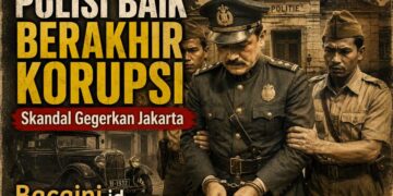 Ilustrasi Komisaris Besar Polisi Batavia Van Rossen dalam kasus korupsi terbesar di Hindia Belanda tahun 1923