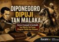 Ilustrasi Tan Malaka dan Pangeran Diponegoro dalam pembahasan risalah Aksi Massa mengenai perjuangan politik dan sejarah Indonesia