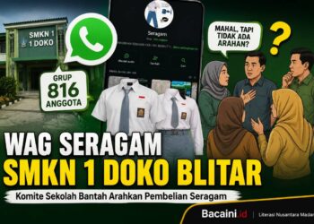 Ketua Komite SMKN 1 Doko Kabupaten Blitar menjelaskan polemik pembelian seragam sekolah dan WAG Seragam yang menjadi sorotan wali murid