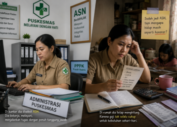 Ilustrasi PPPK di puskesmas. Foto: bacaini by AI