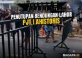Massa membuka portal Bendungan Lahor