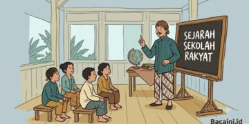 Ilustrasi Sekolah Rakyat Taman Putera era kolonial Belanda