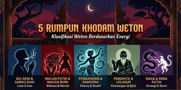 5 rumpun khodam weton menurut primbon Jawa