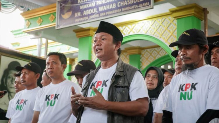 Warga Nahdliyin deklarasi membela Yai Tain di makam KH Abdul Wahab Chasbullah Jombang