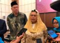 Yenny Wahid saat berbicara tentang Muktamar ke-35 NU di Tambakberas Jombang