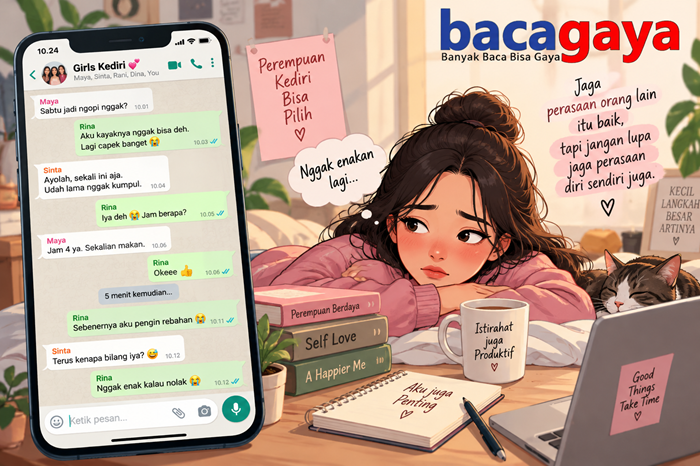 Ilustrasi gak enakan. Foto: bacaini/AI
