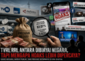 Ilustrasi media plat merah di tengah gempuran hoax. Foto: bacaini/AI