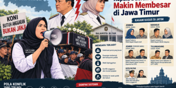 Ilustrasi perpecahan kepala daerah dan wakilnya. Foto: bacaini/AI