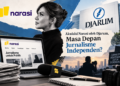 Ilustrasi akuisisi Narasi oleh Djarum. Foto: bacaini/AI