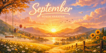 ilustrasi september penuh harapan. Foto: bacaini by AI