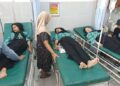 Korban keracunan MBG di SMPN 1 Kabuh Jombang. Foto: bacaini/syailendra