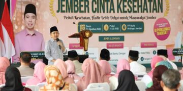 Bupati Jember, Muhammad Fawait saat gelaram acara Jember Cinta Kesehatan (JCK)