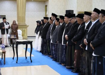 Pengurus baru MUI Jember periode 2026-2031 yang baru dilantik