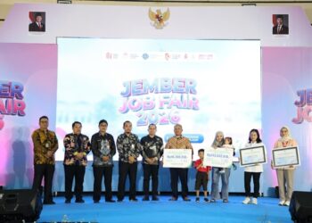 Pelaksaan Jember Job Fair 2026 di Gedung Serbaguna Jember