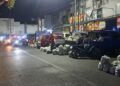 Para pedagang Pasar Tanjung yamg berada dipelataran jalan samanhudi