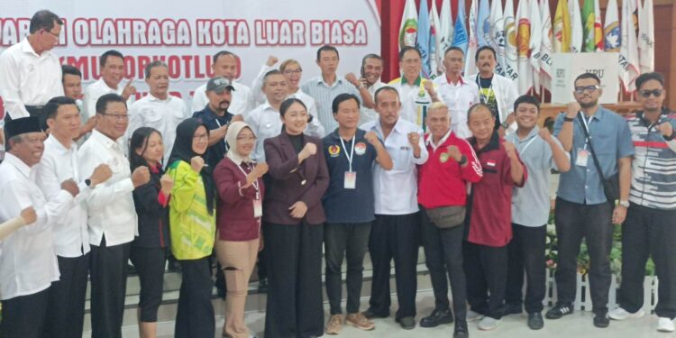 Elim Tyu Samba terpilih sebagai Ketua Umum KONI Kota Blitar 2026-2031