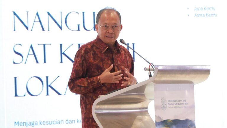 I Wayan Koster memaparkan potensi aset karbon dan ekonomi hijau Bali