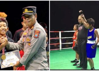 Muhammad Dewa Fortuna siswa SDN Bendogerit 1 Blitar juara tinju pelajar di Kediri