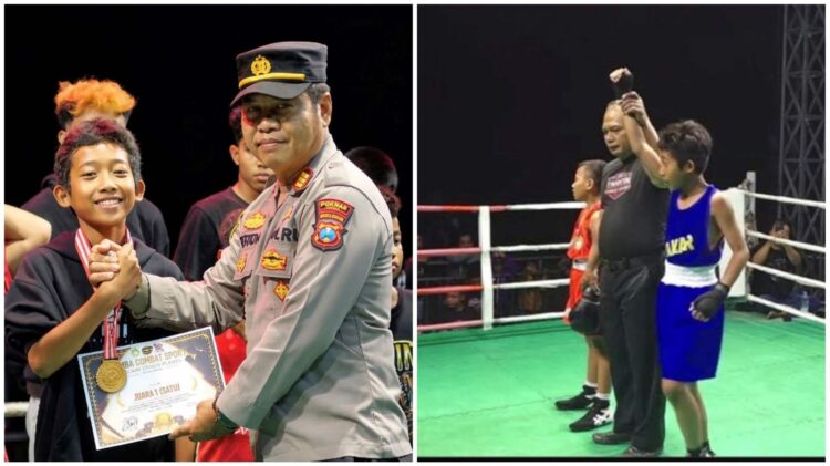 Muhammad Dewa Fortuna siswa SDN Bendogerit 1 Blitar juara tinju pelajar di Kediri