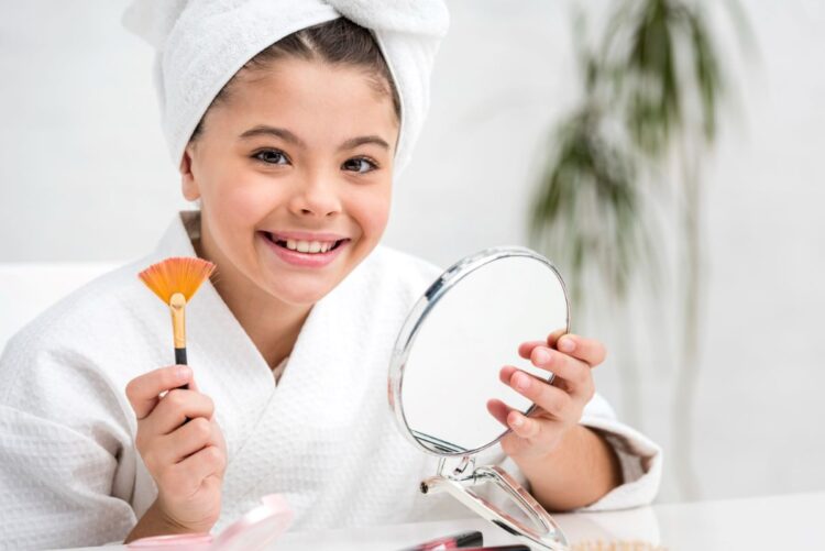 Anak dan remaja menggunakan skincare sesuai kebutuhan kulit