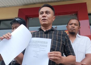Wawali Blitar Elim Tyu Samba dipolisikan terkait demo dana hibah KONI yang melibatkan anak