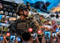 Ilustrasi tentara di media sosial. Foto: bacaini/AI