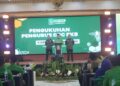 Anas Burhani dalam pengukuhan pengurus DPC PKB Jombang periode 2026–2031