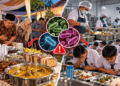 Ilustrasi keracunan hajatan dan MBG. Foto: bacaini/AI