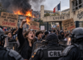 Ilustrasi kerusuhan pelajar di Prancis. Foto: bacaini/AI