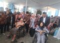 (Kanan) Direktur Kepesertaan BPJS Kesehatan Akmal Budi bersama Bupati Jember Muhammad Fawait saat launching Mobil Cinta di RSD Balung
