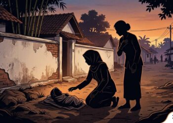 Penyelidikan polisi terkait penemuan bayi perempuan di Desa Ngaglik, Srengat, Kabupaten Blitar