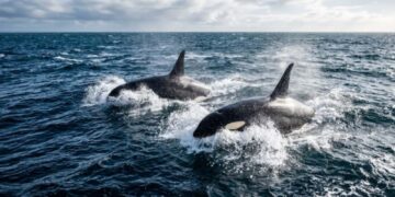Hiu putih besar di perairan Afrika Selatan dan ancaman predator orca