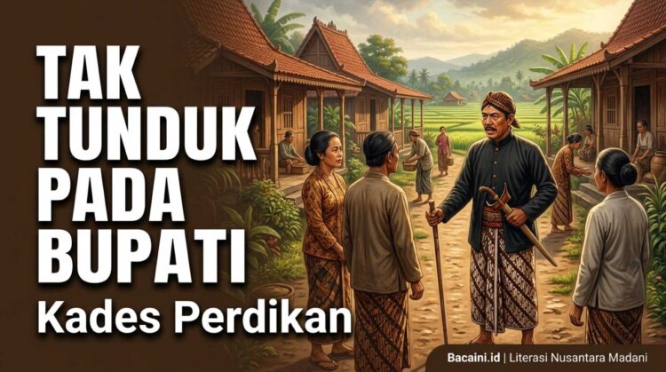 Ilustrasi kepala desa dan kehidupan masyarakat Desa Perdikan di Jawa