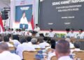 Presiden Prabowo Subianto memimpin rapat kabinet.