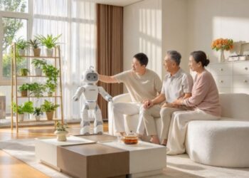 Robot humanoid Mobo dari AiMOGA dengan teknologi kecerdasan buatan