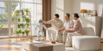 Robot humanoid Mobo dari AiMOGA dengan teknologi kecerdasan buatan