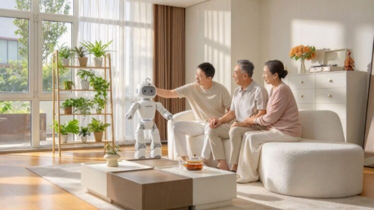 Robot humanoid Mobo dari AiMOGA dengan teknologi kecerdasan buatan